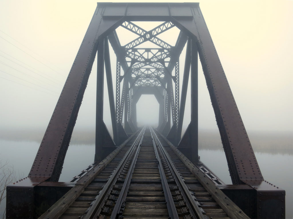 Muskegon River bridge, March 16, 2012