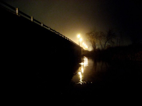 The Muskegon Causeway bridge in early January of 2007