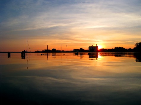 Mid-summer sunrise over Muskegon, July 29, 2008