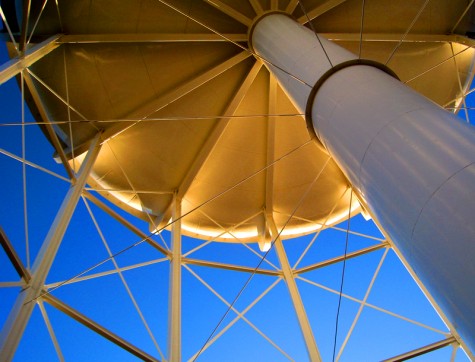 The Muskegon water tower at Forest and Superior on August 8, 2008