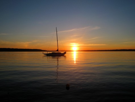 The sunrise over White Lake on August 16, 2008