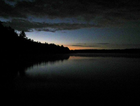 From the north shore of Muskegon County's Duck Lake just before dawn