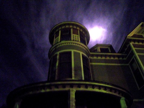 This is the turret of an old house on Muskegon's Houston Street.