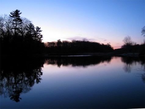 An early April morning at Muskegon's Ruddiman pond