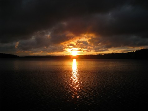 Stormy sunrise over Duck Lake, October 4, 2009