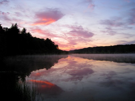 Duck Lake on the morning of July 4, 2008