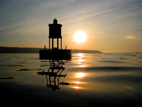 Marker number seven on Muskegon County's White Lake on the morning of June 27, 2008