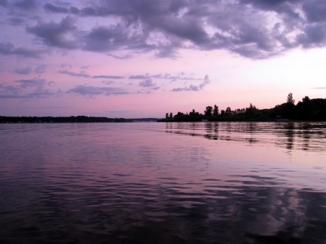 White Lake before sunrise on August 12, 2011
