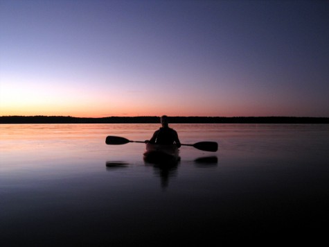 Burton Kroes on White Lake in Muskegon County, September 9, 2011