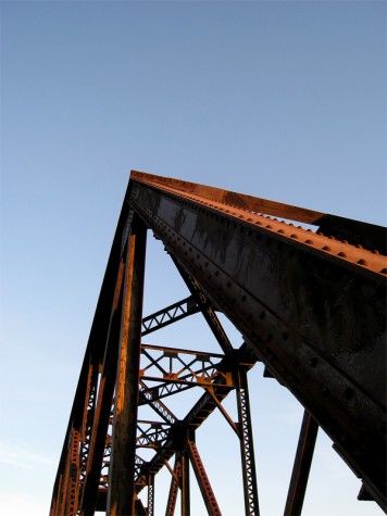 Muskegon River railroad bridge, November 5, 2011
