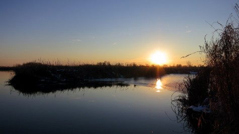 The Muskegon River on Wednesday morning.