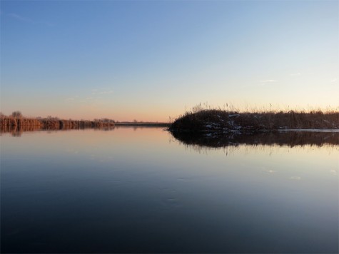 The Muskegon River on Wednesday morning.