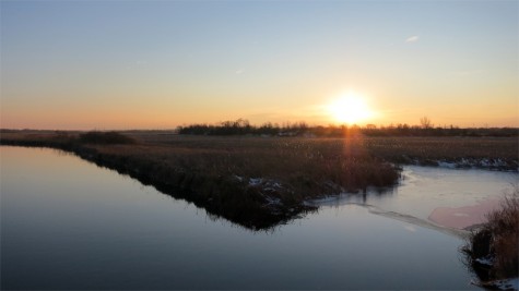 The Muskegon River on Wednesday morning.