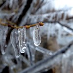 Ice along Muskegon Lake on February 28, 2012