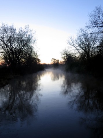 Got to the river just in time for sunrise this morning.