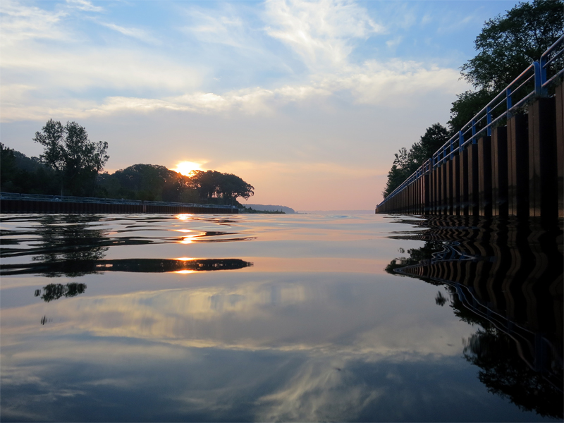 White Lake channel in Muskegon County Michigan