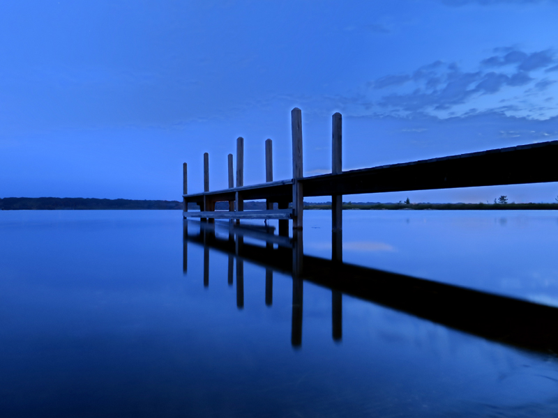 Kirksey dock on Muskegon Lake, August 5, 2014