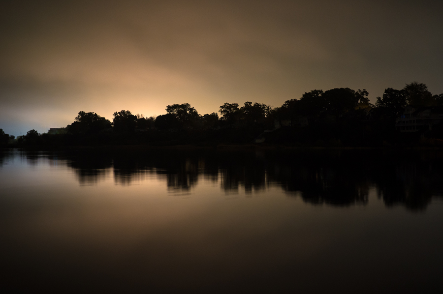 Muskegon Lake shoreline, October 15, 2014