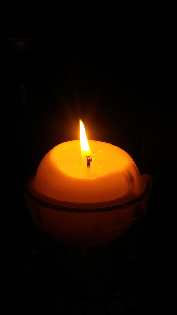 Thanksgiving candle, November 26, 2015